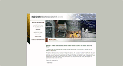 Desktop Screenshot of indoortenniscourt.com